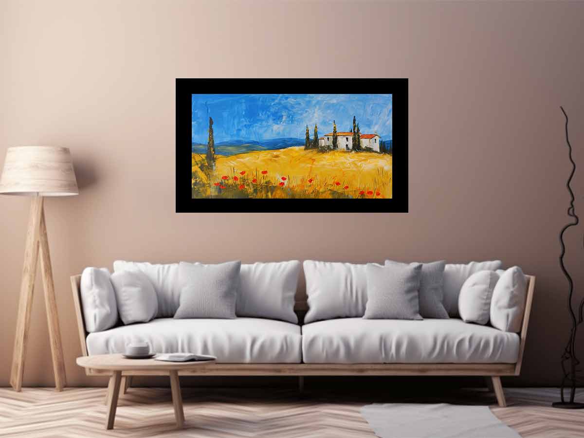 Hillside House  Painting