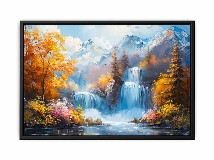 Waterfall Landscape  Canvas Print
