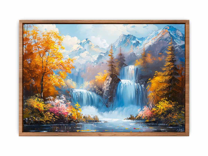 Waterfall Landscape Poster