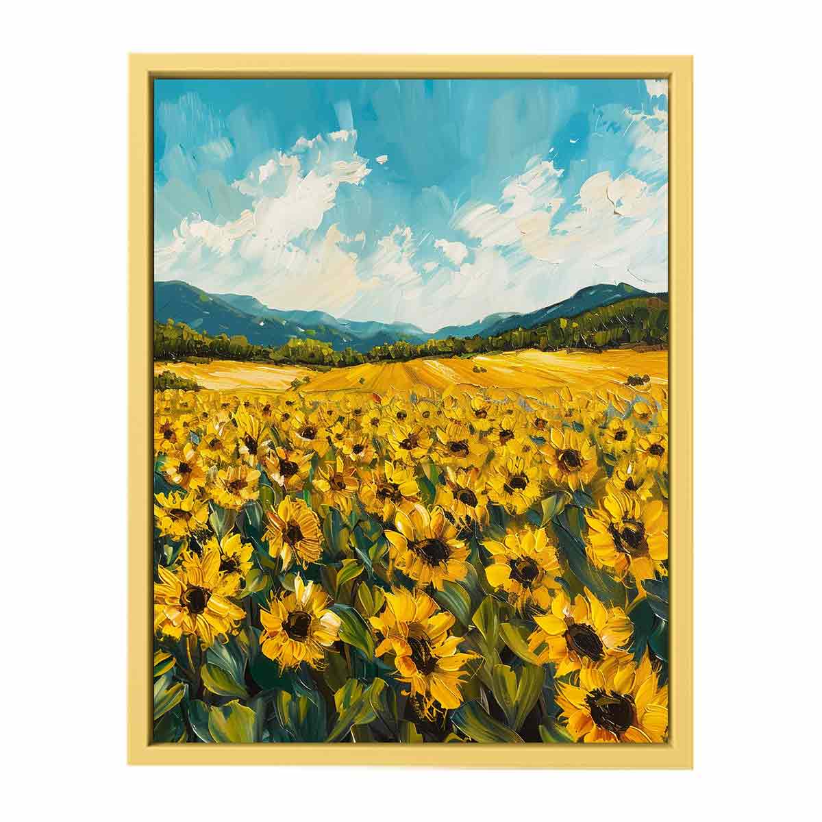 Sunflower Field  Streched canvas