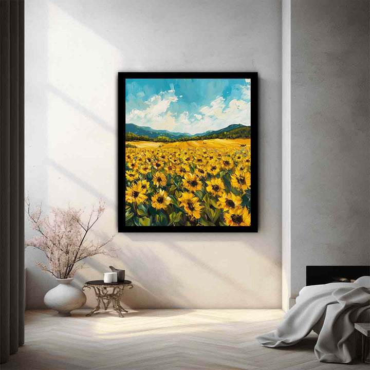 Sunflower Field Painting