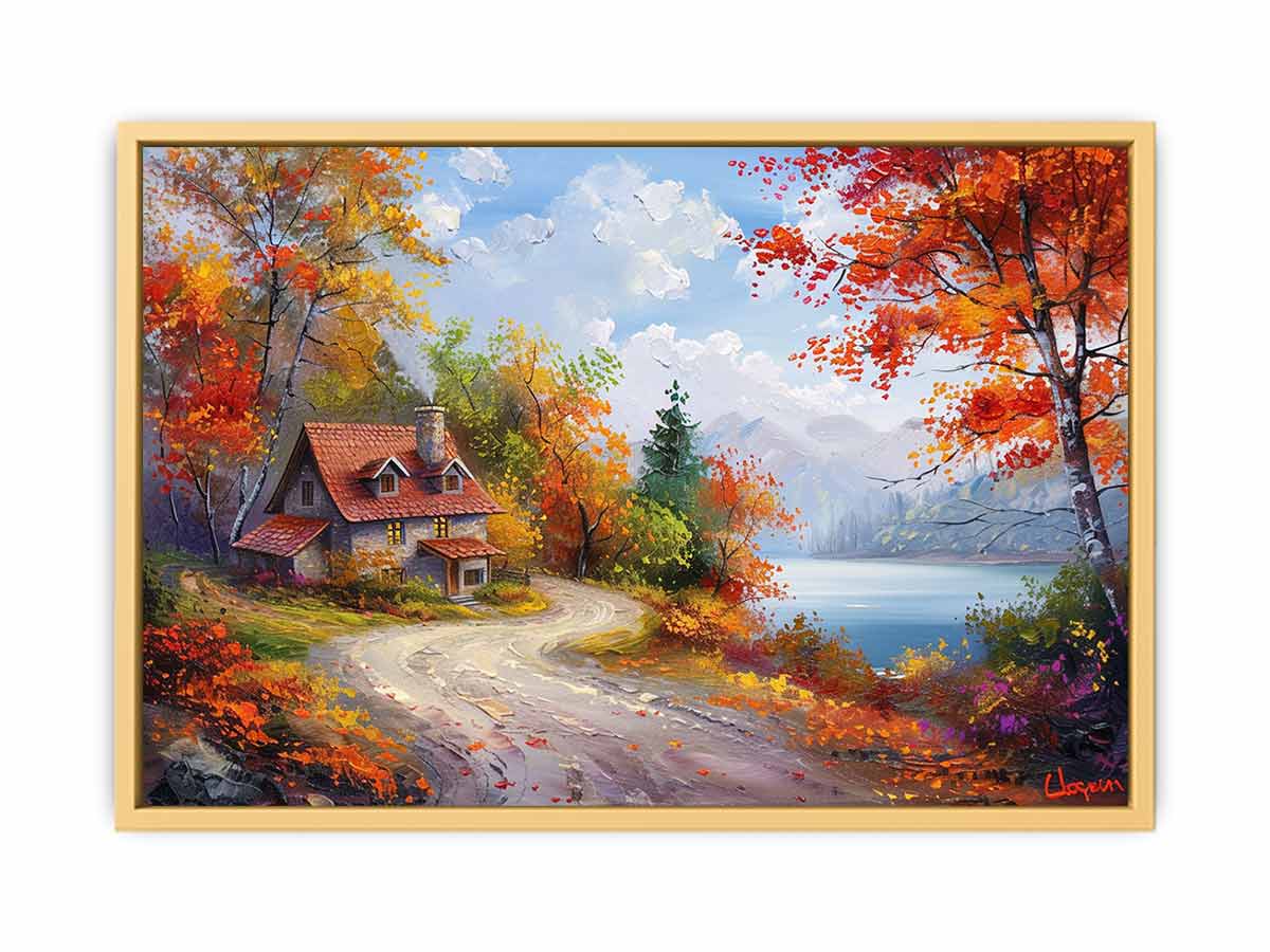 Autumn Road  Streched canvas