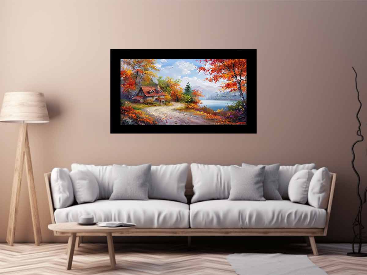 Autumn Road Painting