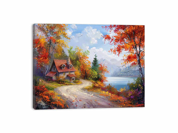 Autumn Road Painting