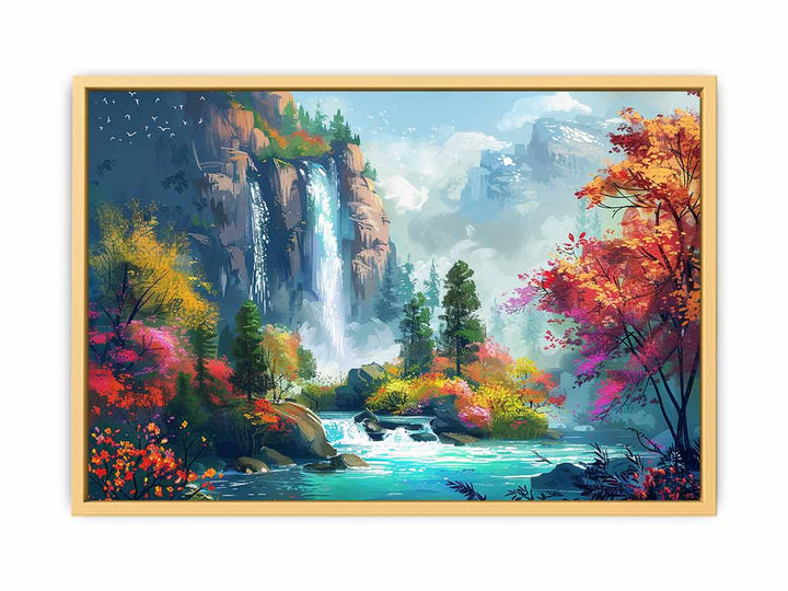 Waterfall  Streched canvas