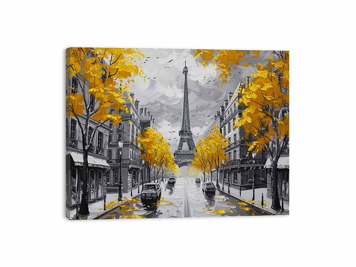 Eiffel Paris Street Painting