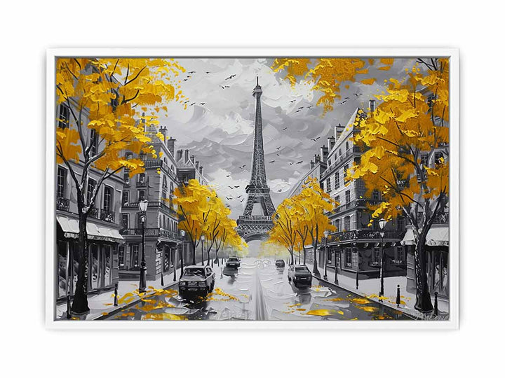 Eiffel Paris Street Framed Print
