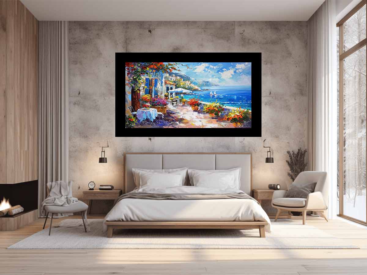 Beachside Cafe Painting