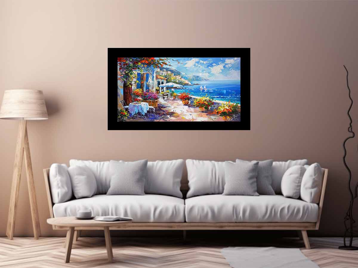 Beachside Cafe Painting