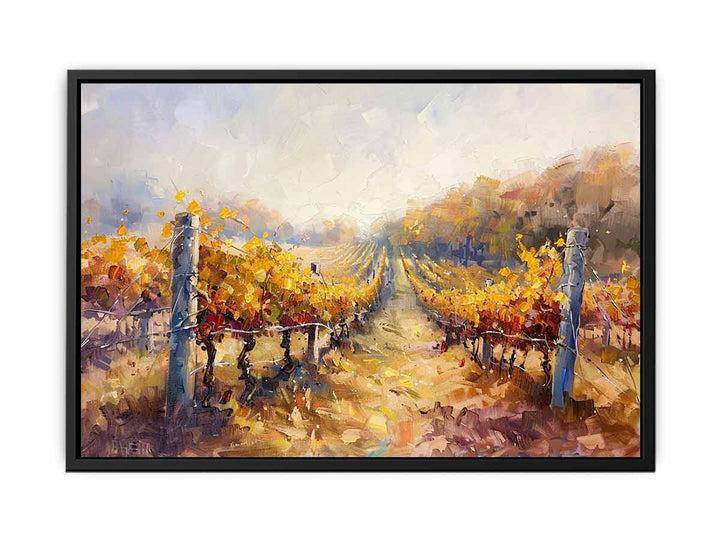 Vineyard Painting  Canvas Print