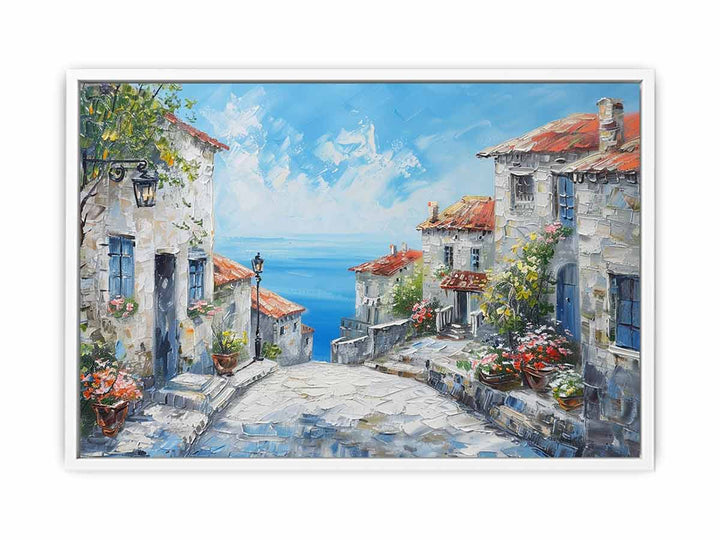 Beach side living Framed Print