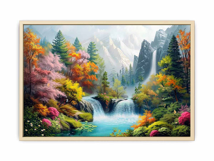 Beatifull  Waterfall  Art Print