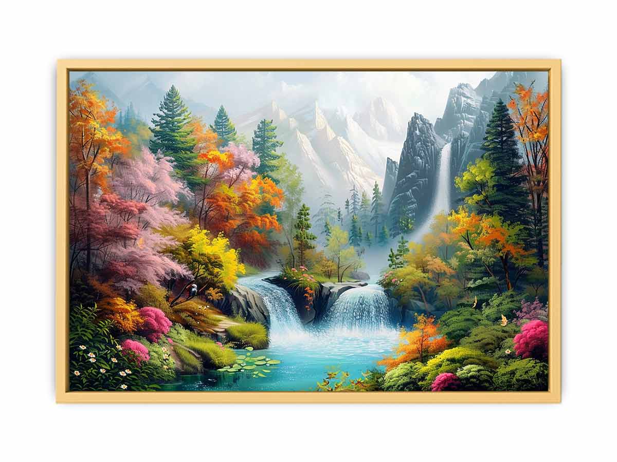 Beatifull  Waterfall  Streched canvas