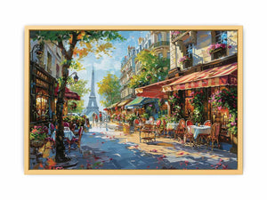 Pairs Street Painting  Streched canvas