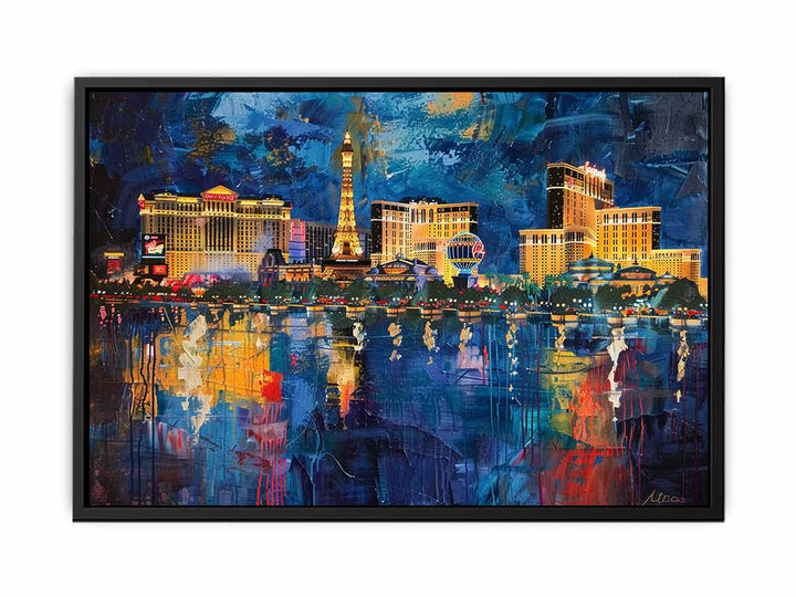 Las Vegas Painting  Canvas Print