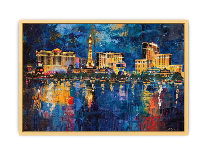 Las Vegas Painting  Streched canvas