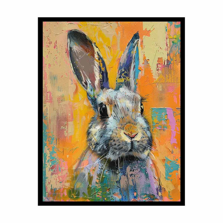 Rabbit Painting   Canvas Print