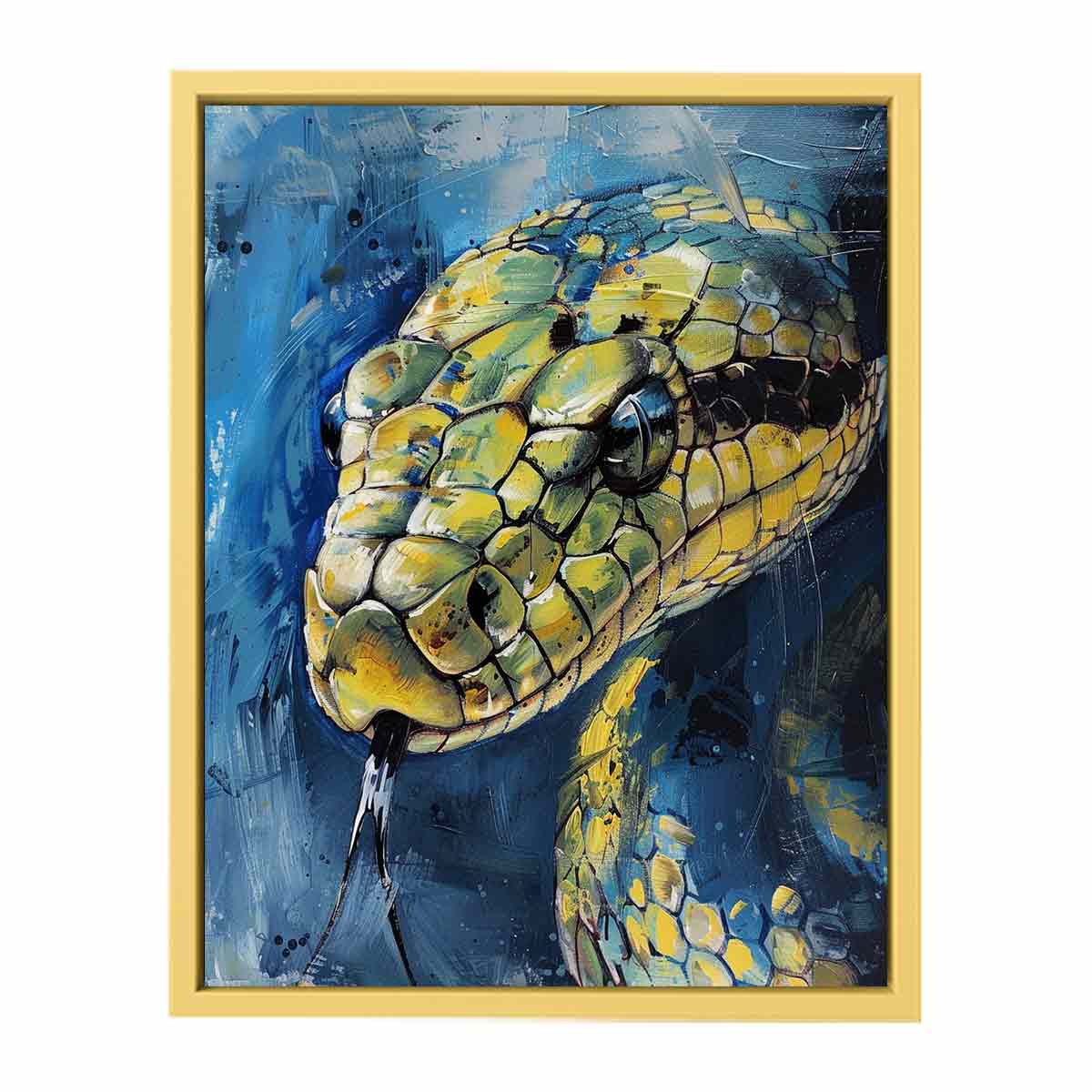 Cobra Snake Painting  Streched canvas