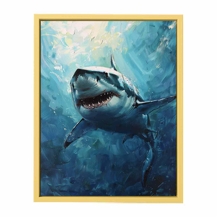 Shark Painting   Streched canvas