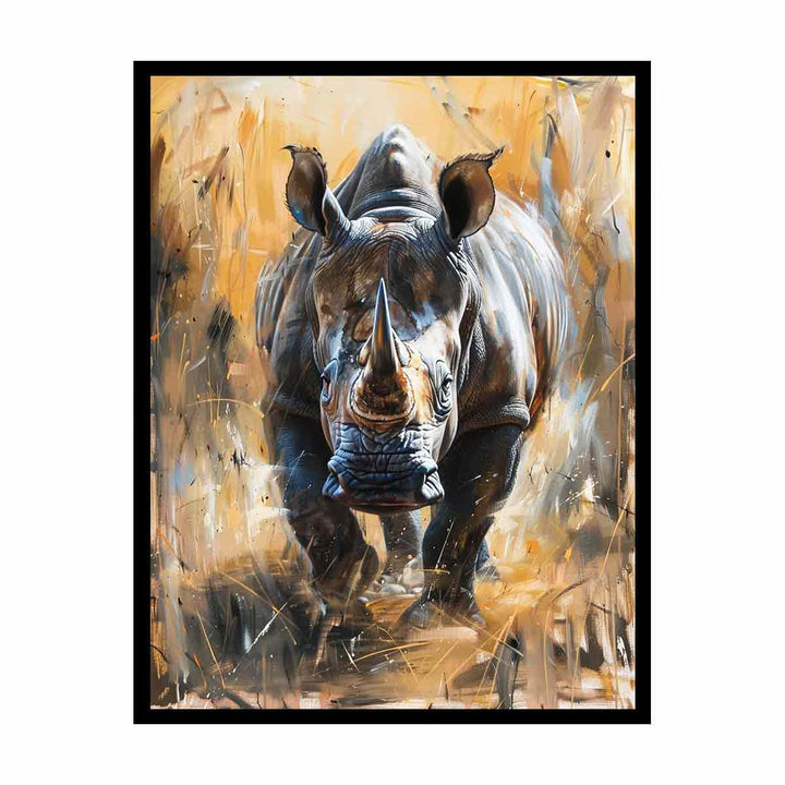 Rhino Painting   Canvas Print