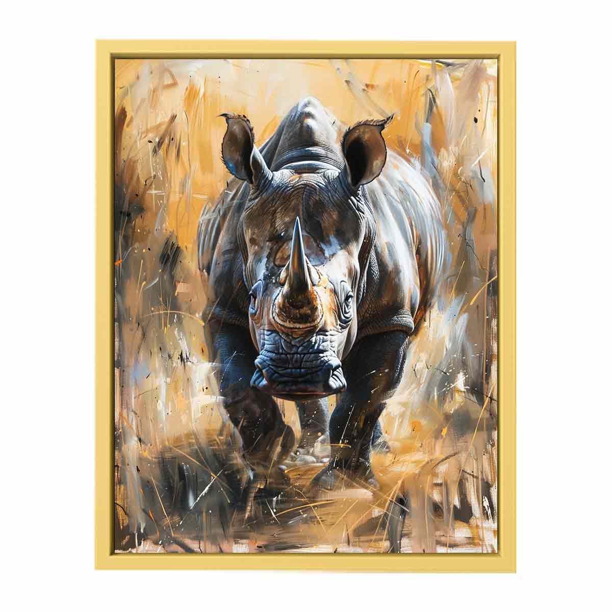 Rhino Painting   Streched canvas