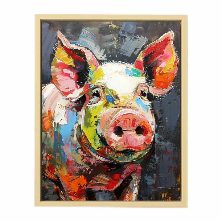 Pig Painting   Art Print