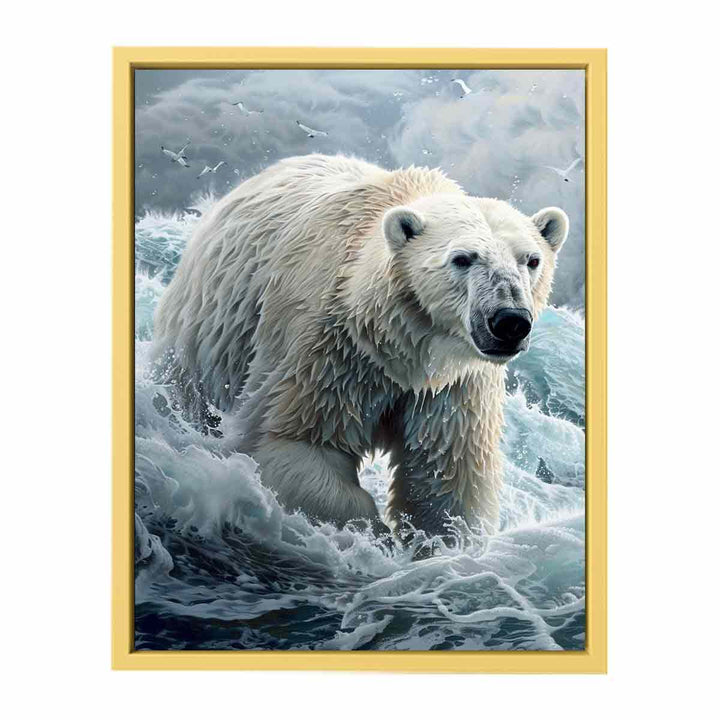 Polar Bear Painting   Streched canvas