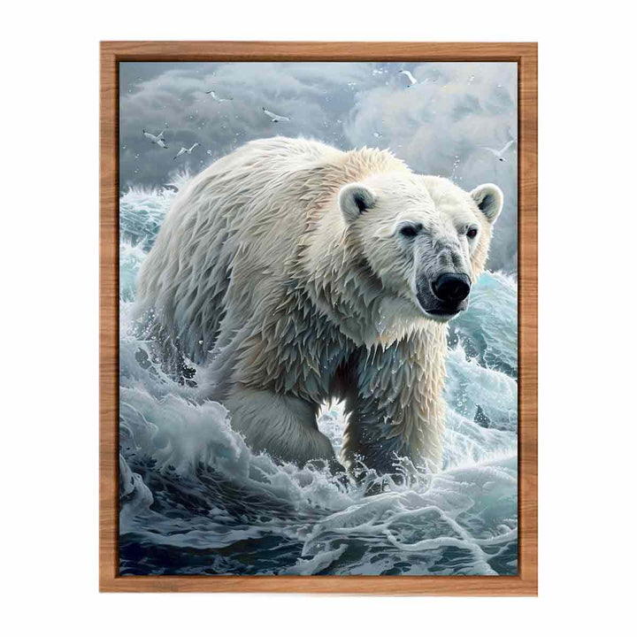Polar Bear Painting  Poster