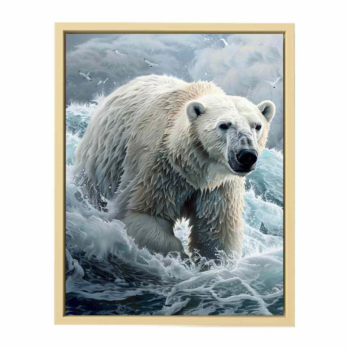 Polar Bear Painting   Art Print