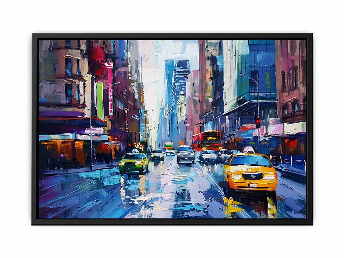 Sydney Street Painting  Canvas Print