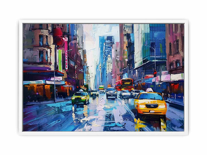 Sydney Street Painting Framed Print