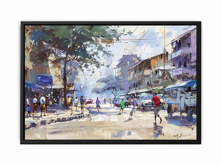 Streets In Nairobi  Canvas Print