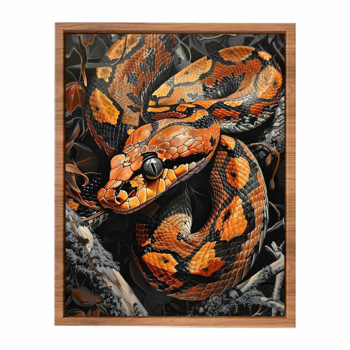 Snake Painting Poster