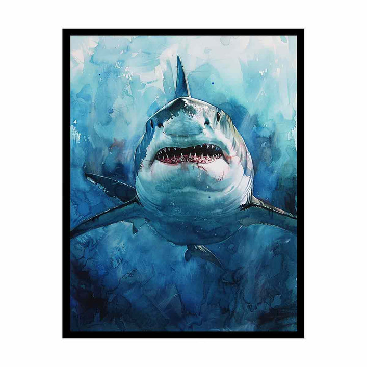 Shark Painting  Canvas Print