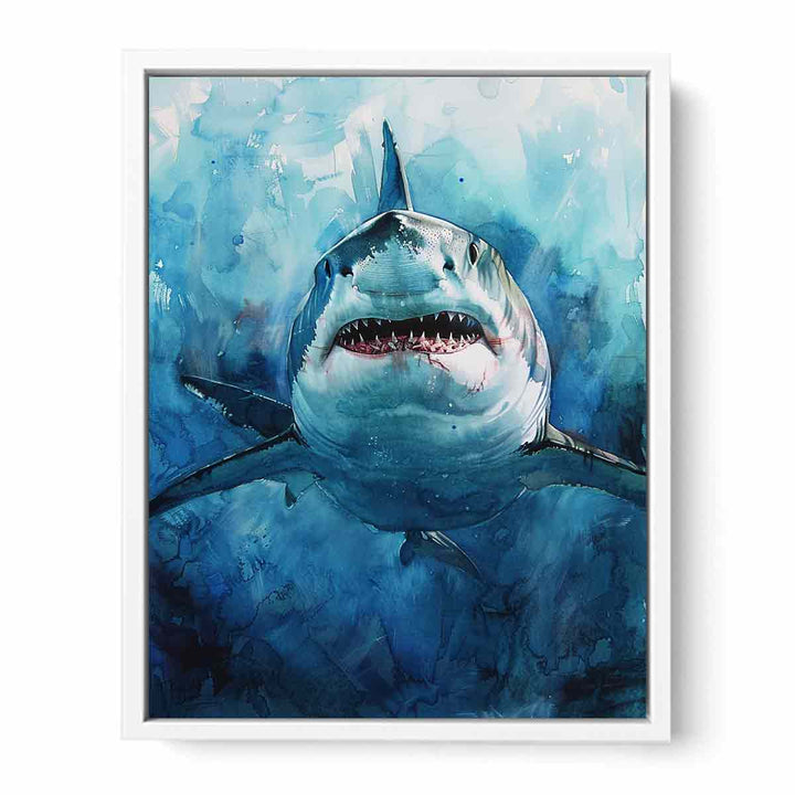 Shark Painting Framed Print