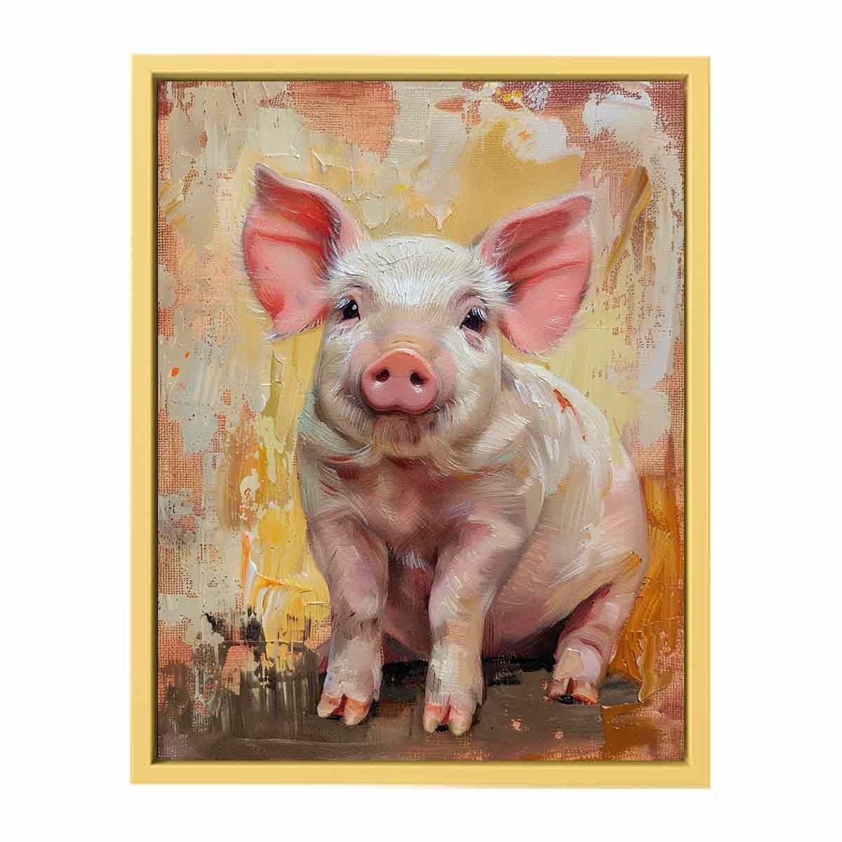 Pig Painting  Streched canvas