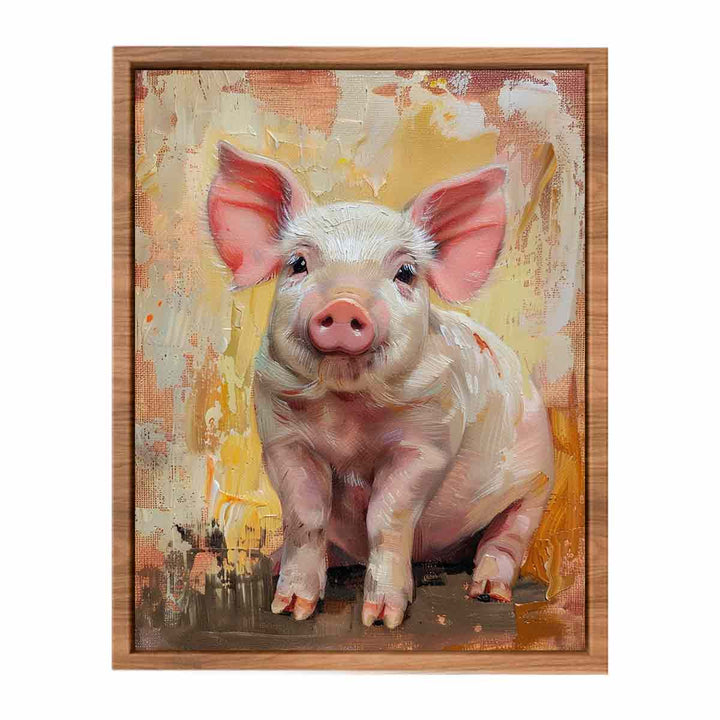 Pig Painting Poster