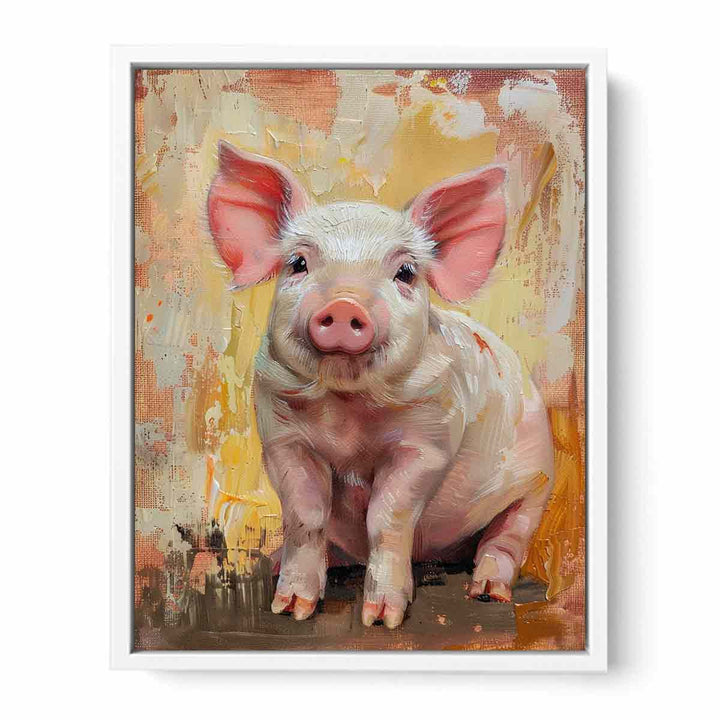 Pig Painting Framed Print