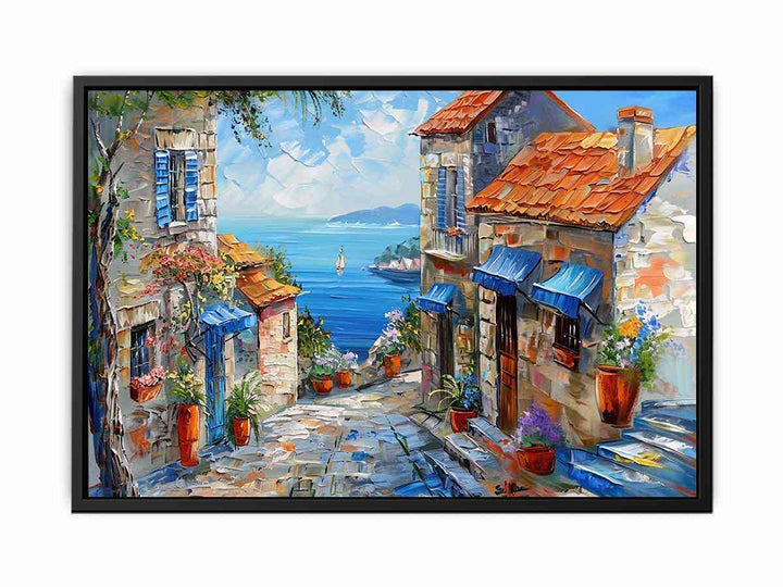 Mediterranean Painting  Canvas Print