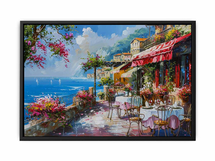 Beach Cafe  Canvas Print