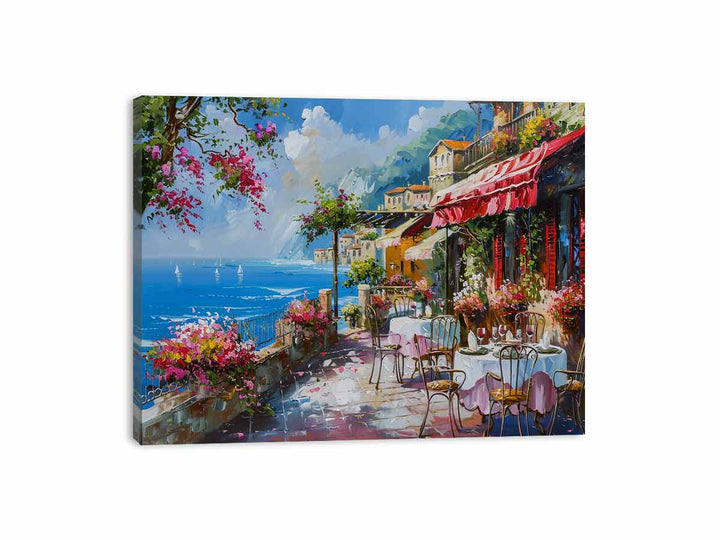 Beach Cafe Painting