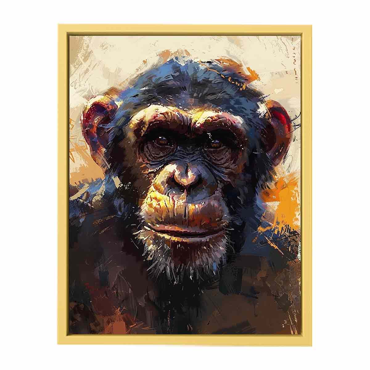 Ape Painting  Streched canvas