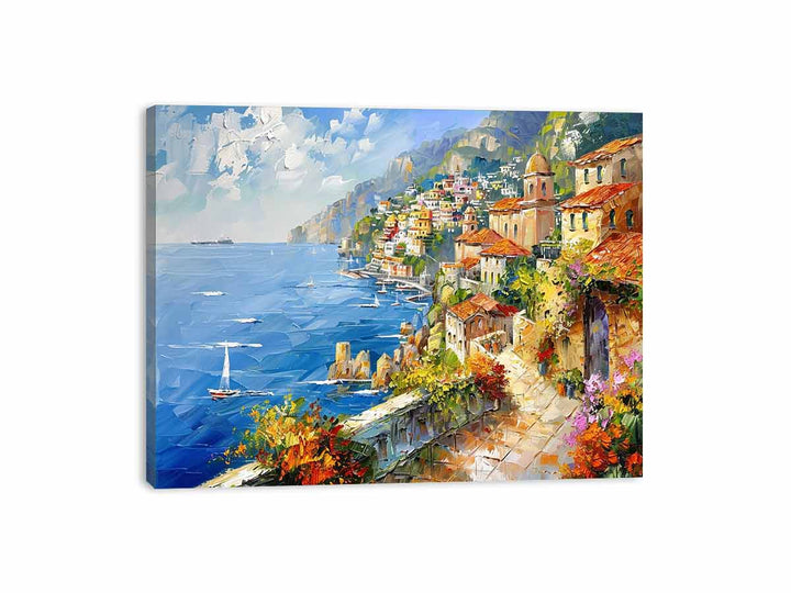 Mediterranean Beach Painting