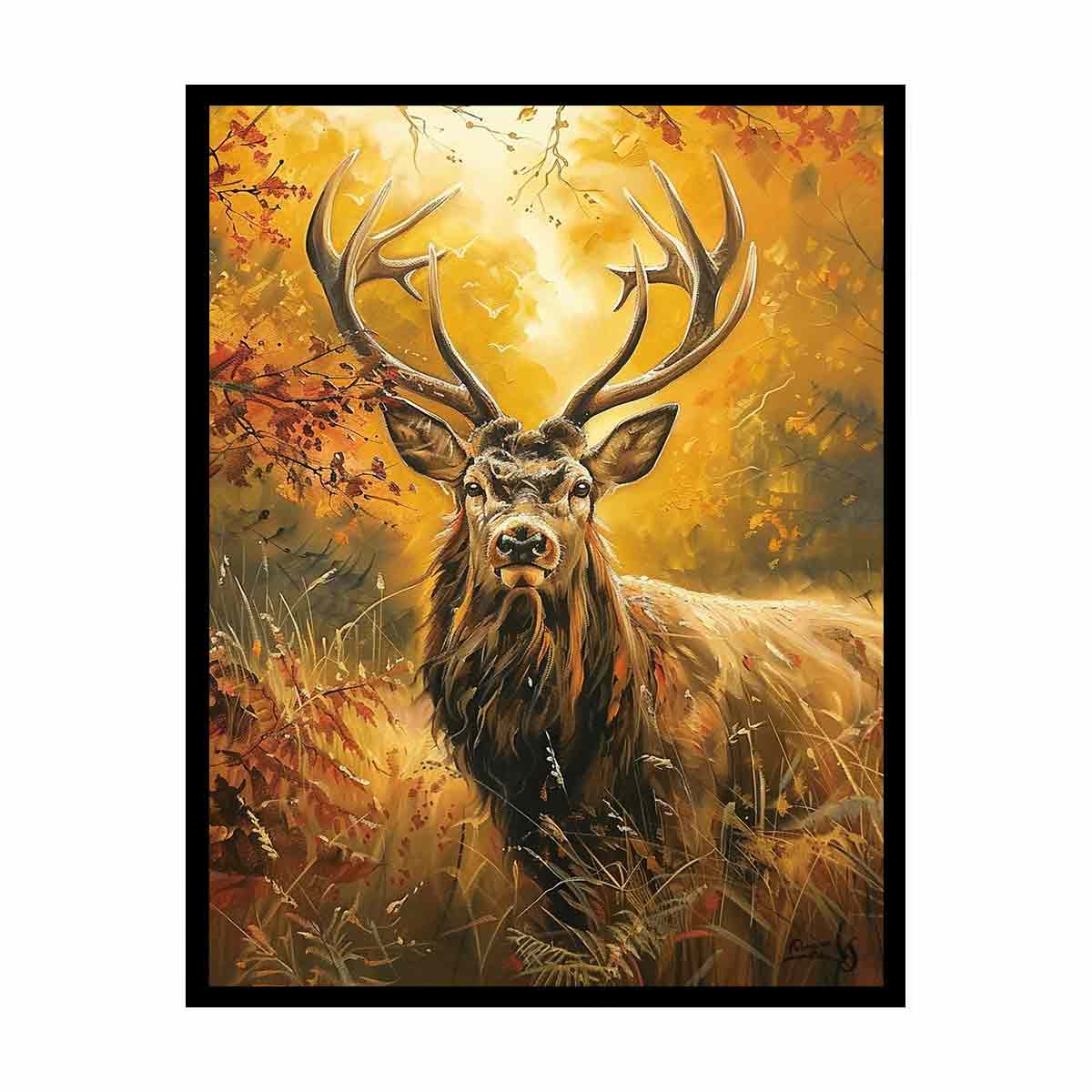 Deer Painting   Canvas Print