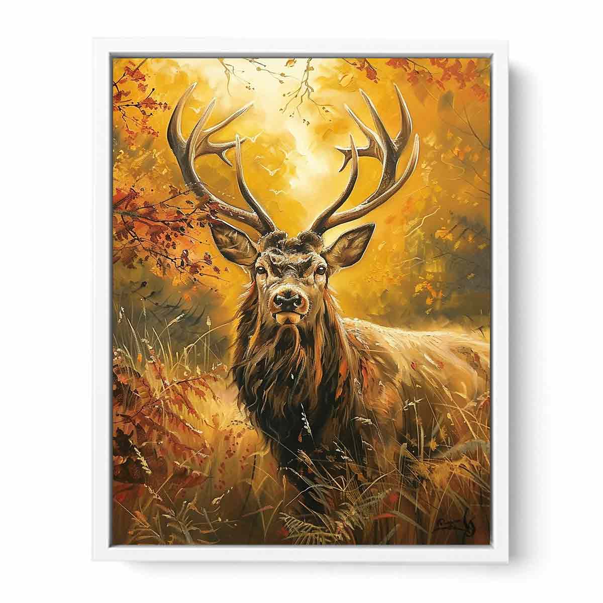 Deer Painting  Framed Print