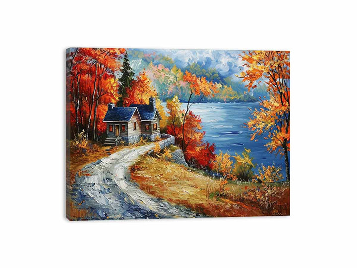 Autumn Road Painting