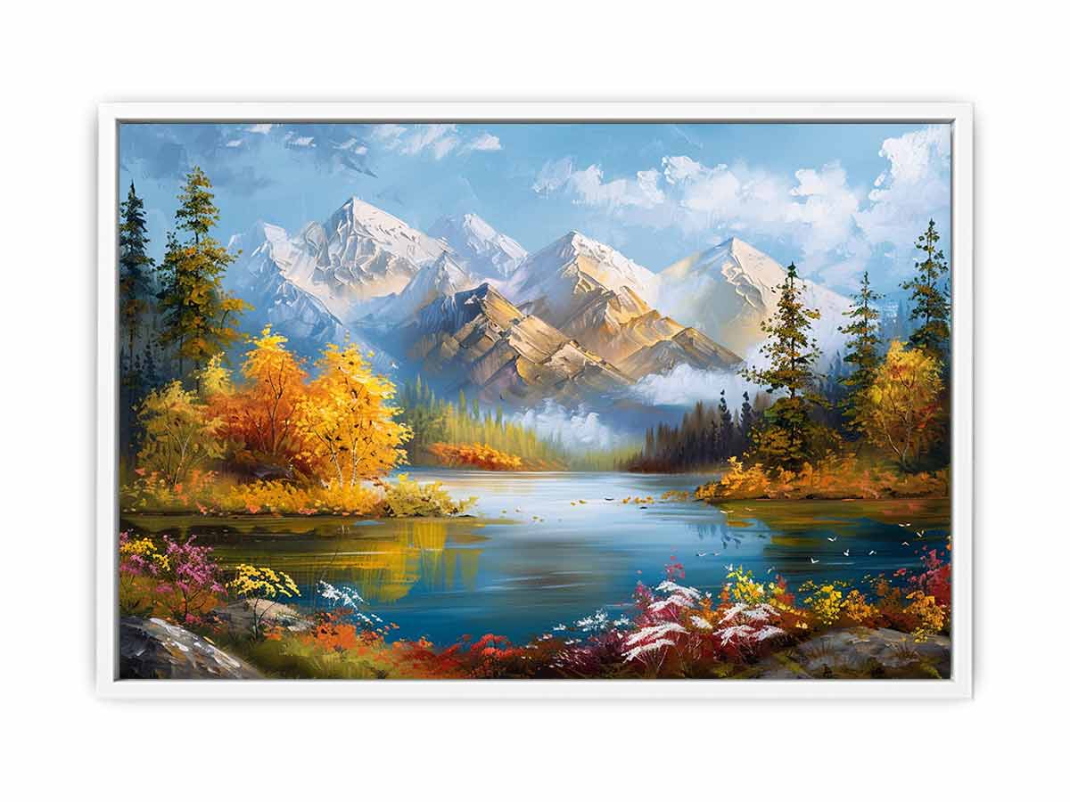 Forest Lake Framed Print
