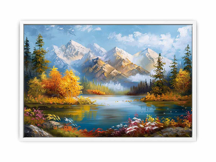 Forest Lake Framed Print