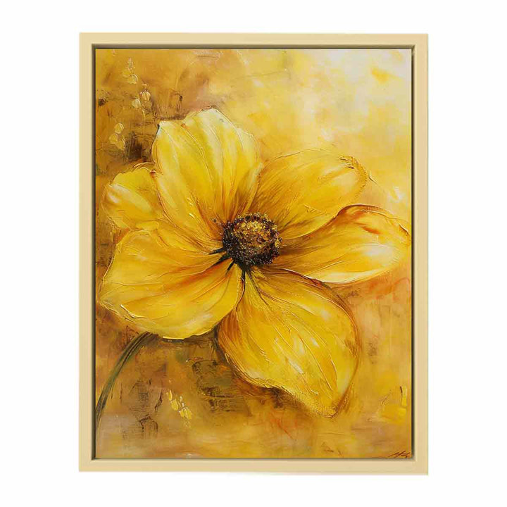 Yellow Flower Painting  Art Print