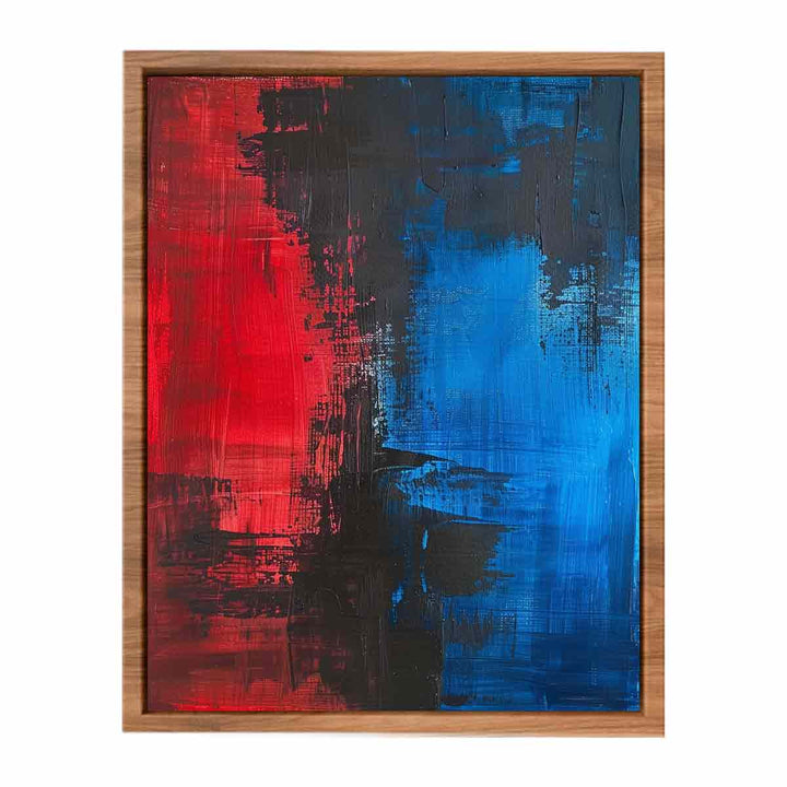Red Blue Painting Poster